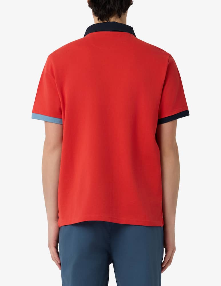 rinascente North Sails Piqué polo shirt with contrast collar