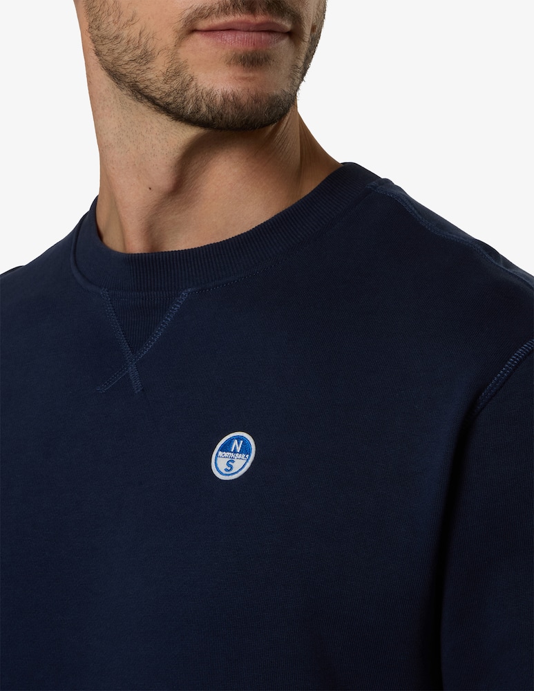 North Sails Crewneck sweatshirt with logo patch - picture 4