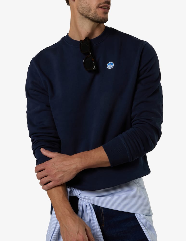 North Sails Crewneck sweatshirt with logo patch - picture 5