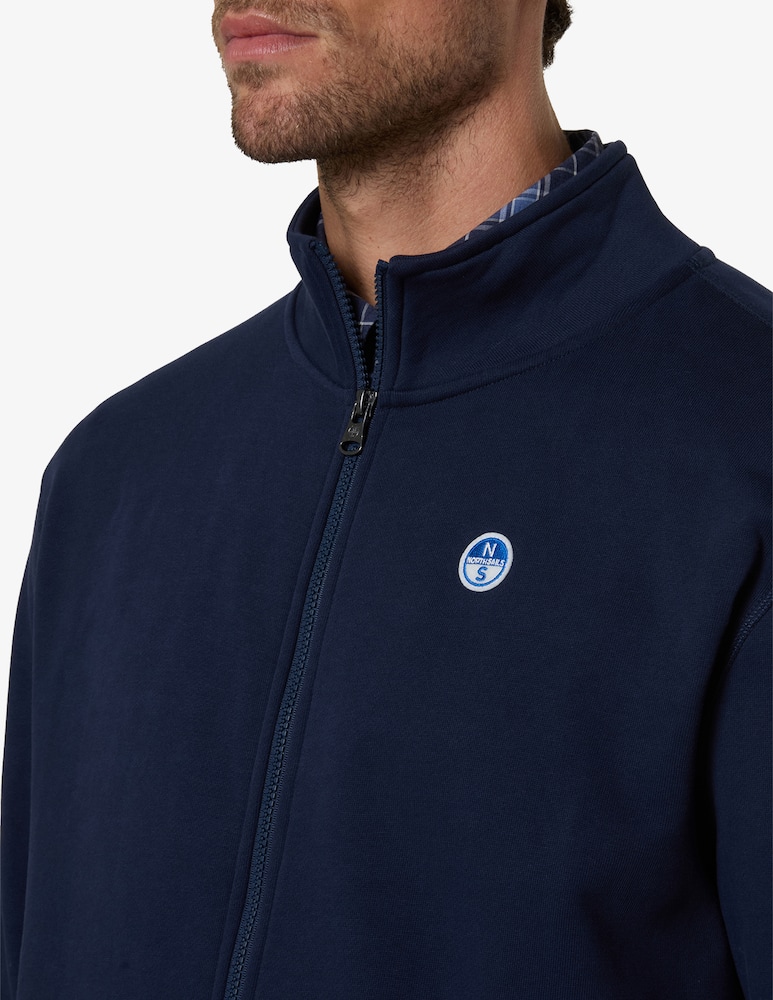 North Sails Zip-up sweatshirt with logo patch - picture 4 North Sails Zip-up sweatshirt with logo patch - picture 4