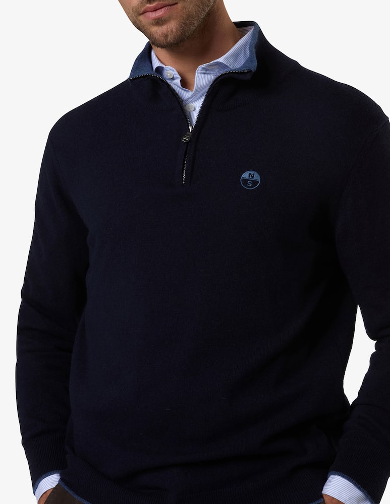 rinascente North Sails Cashmere blend half-zip jumper