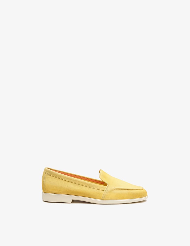 rinascente Santoni Mocassino in suede giallo