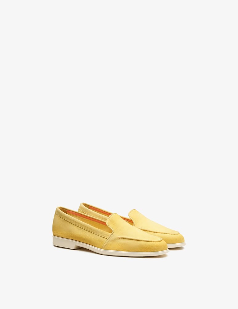 rinascente Santoni Mocassino in suede giallo