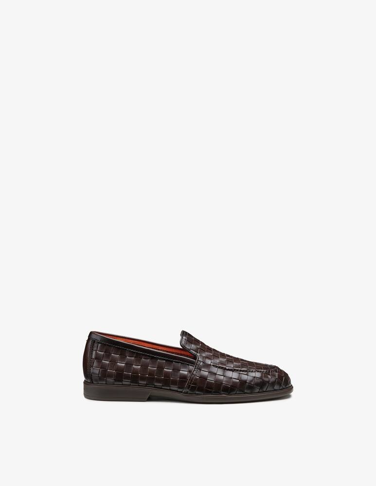rinascente Santoni Mocassini in pelle intrecciata