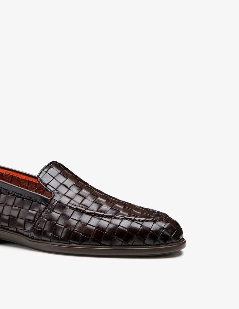 rinascente Santoni Mocassini in pelle intrecciata