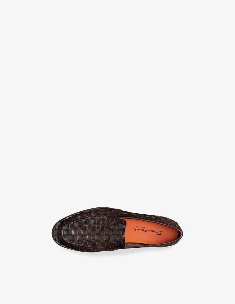 rinascente Santoni Mocassini in pelle intrecciata