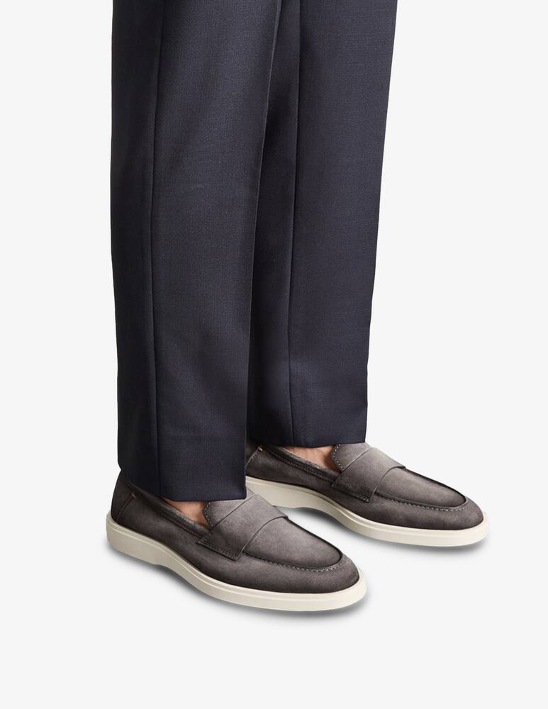 rinascente Santoni Mocassini penny in pelle scamosciata
