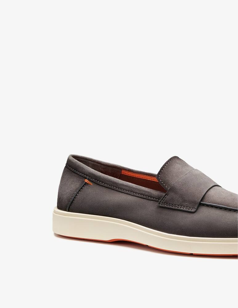 rinascente Santoni Mocassini penny in pelle scamosciata
