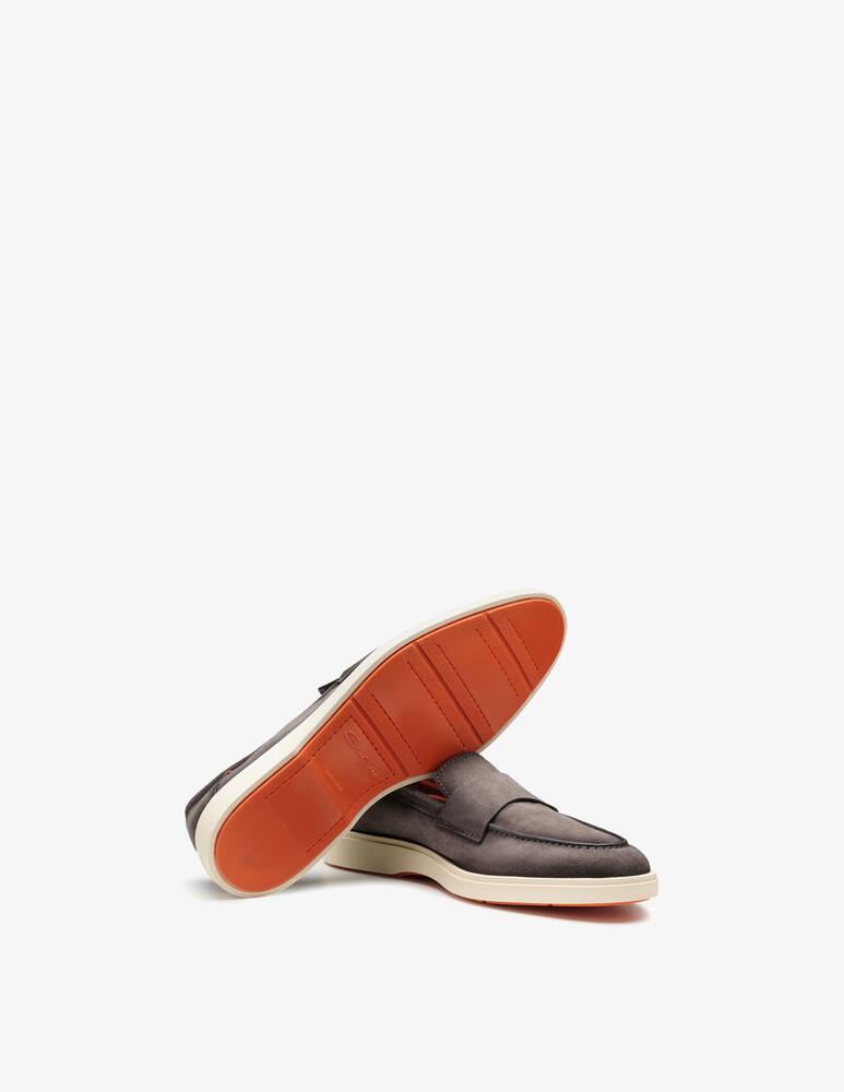 rinascente Santoni Mocassini penny in pelle scamosciata
