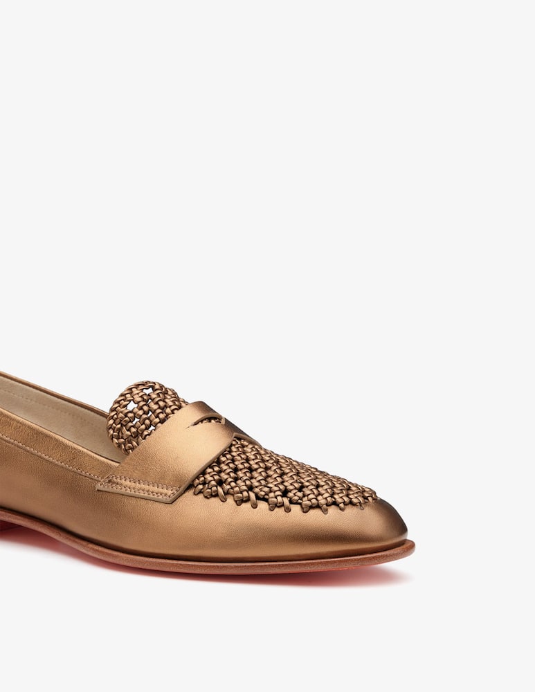 Santoni Mocassino penny in pelle laminata oro - immagine 5 Santoni Mocassino penny in pelle laminata oro - immagine 5
