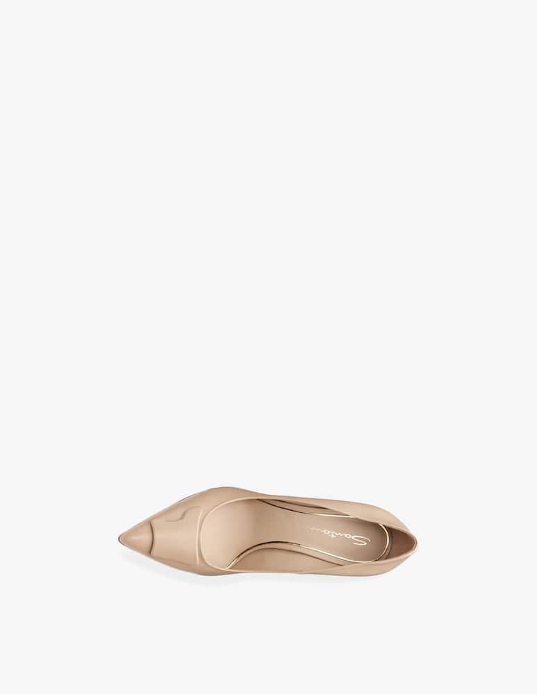rinascente Santoni Décolleté Sibille con tacco alto in pelle beige