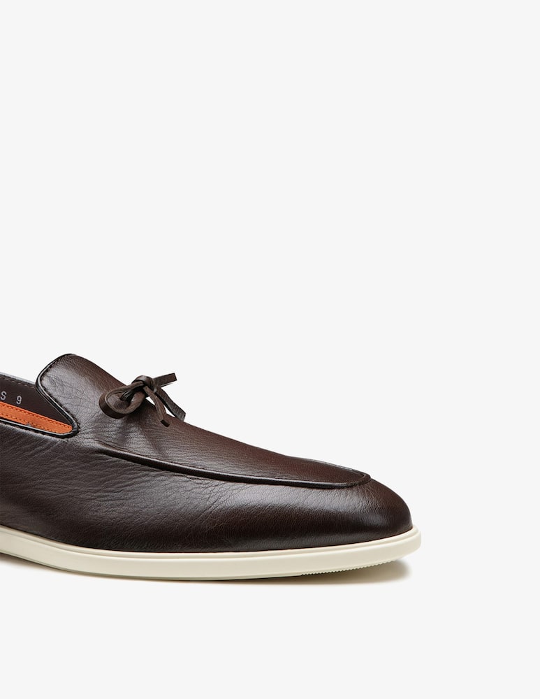 Santoni Leather loafer with bow detail - picture 3 Santoni Leather loafer with bow detail - picture 3