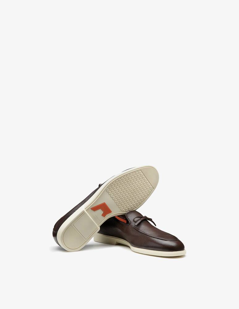 rinascente Santoni Leather loafer with bow detail