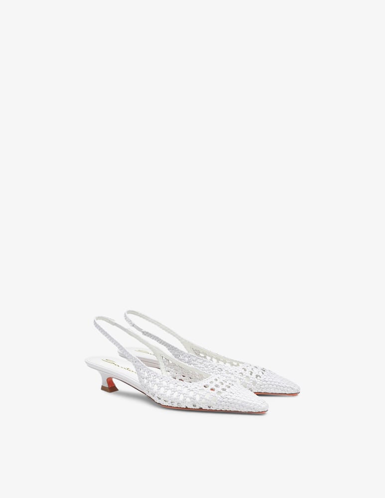 Santoni Woven slingback pumps - picture 2 Santoni Woven slingback pumps - picture 2