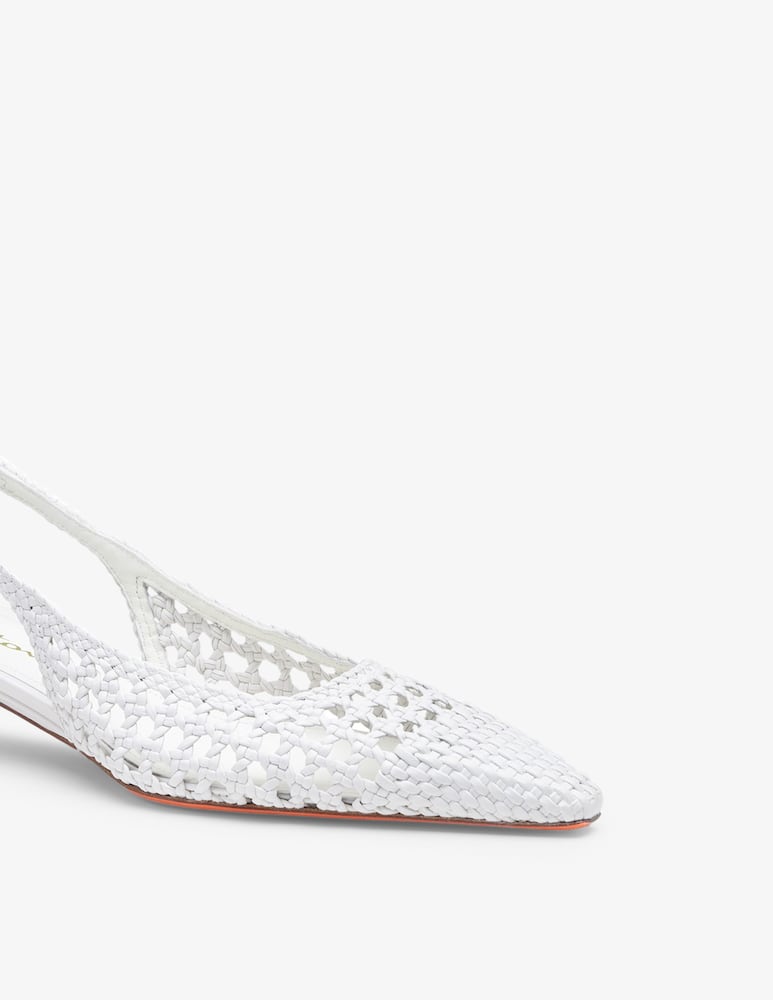 Santoni Woven slingback pumps - picture 4 Santoni Woven slingback pumps - picture 4