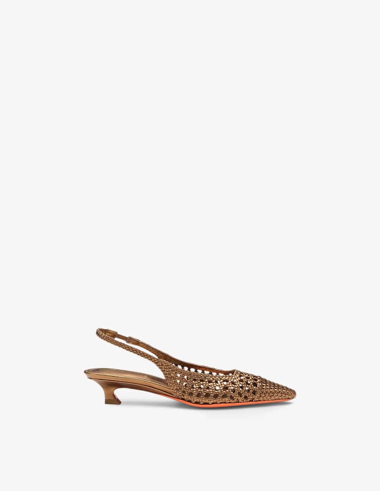 rinascente Santoni Slingback pumps intrecciate