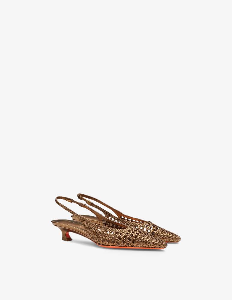 rinascente Santoni Slingback pumps intrecciate