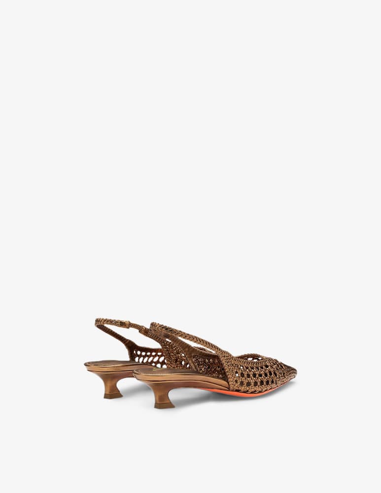 Santoni Woven slingback pumps - picture 3 Santoni Woven slingback pumps - picture 3