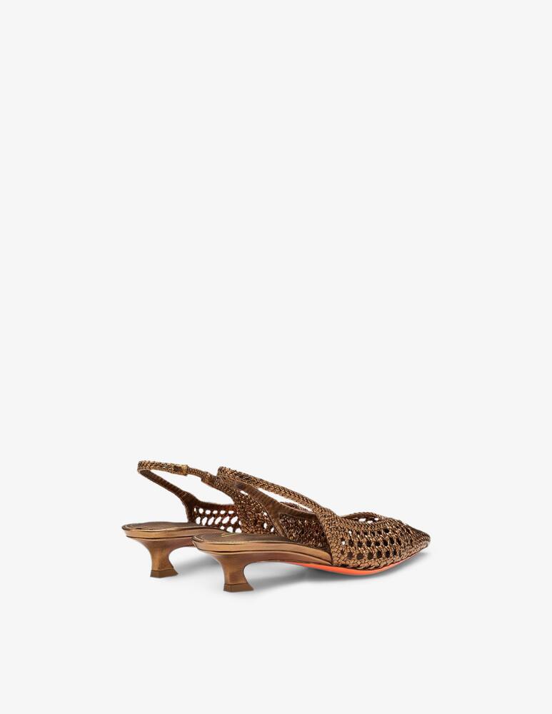rinascente Santoni Slingback pumps intrecciate