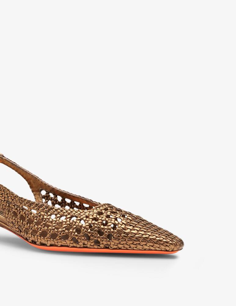 rinascente Santoni Slingback pumps intrecciate