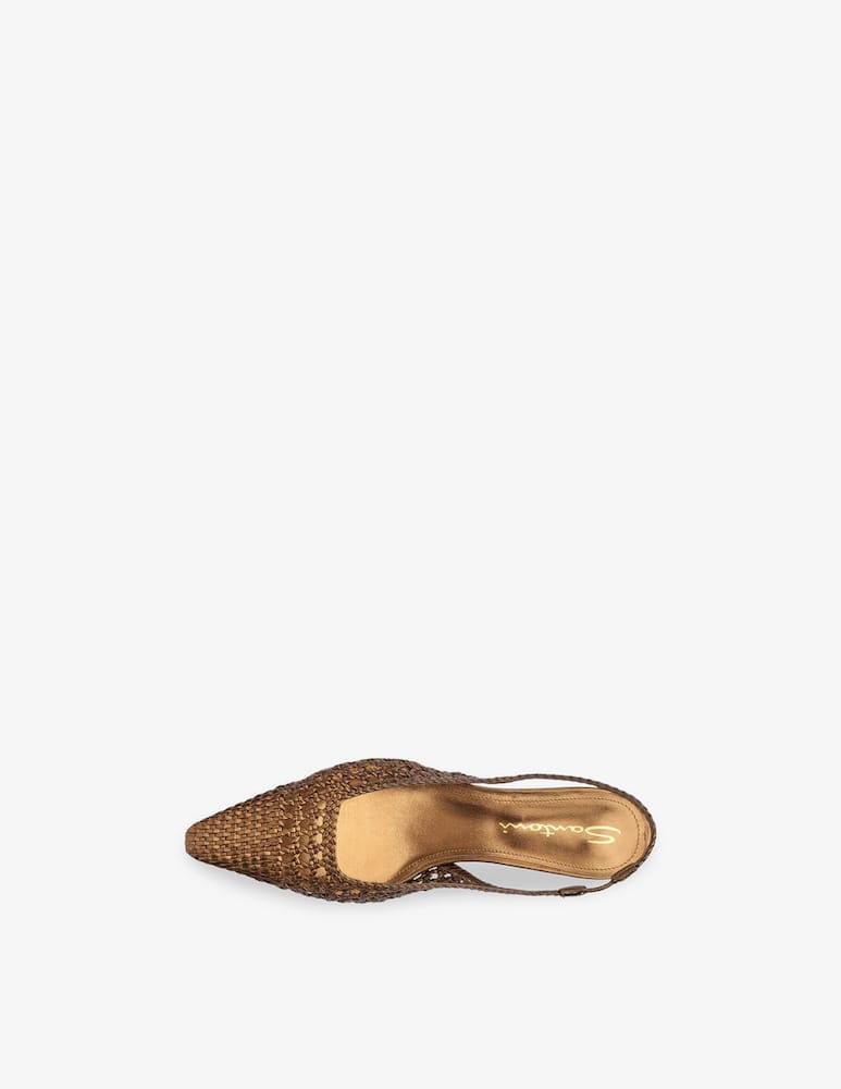 Santoni Woven slingback pumps - picture 5 Santoni Woven slingback pumps - picture 5