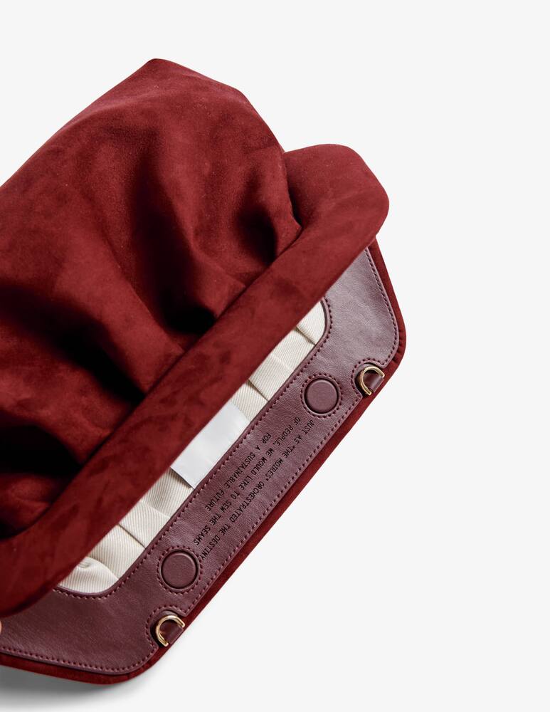 rinascente THEMOIRè Suede clutch bag Bios