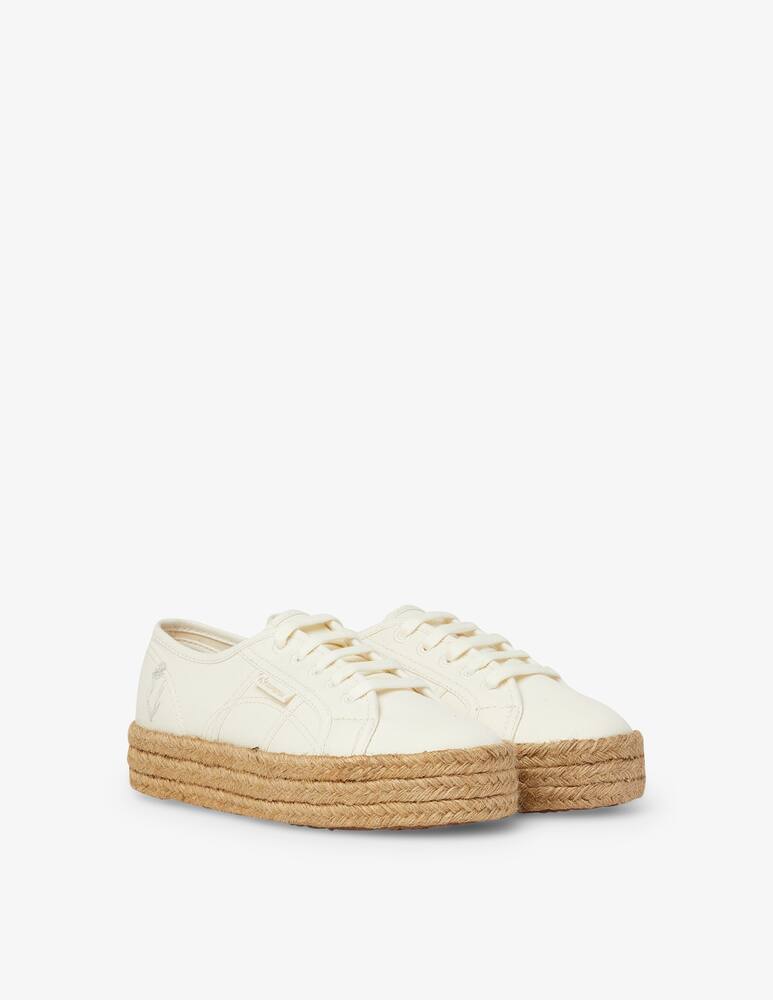 rinascente Superga Sneakers basse con suola in corda - bianco