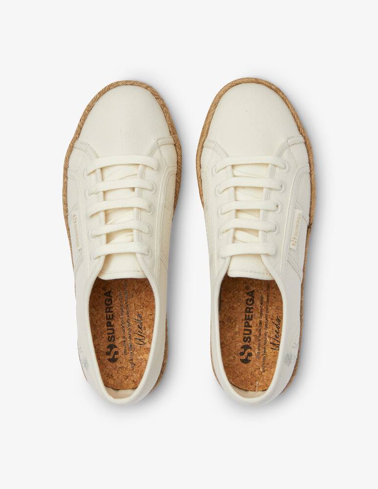 rinascente Superga Sneakers basse con suola in corda - bianco