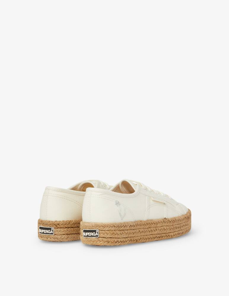 rinascente Superga Sneakers basse con suola in corda - bianco
