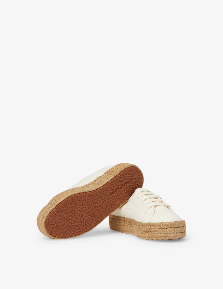 rinascente Superga Sneakers basse con suola in corda - bianco