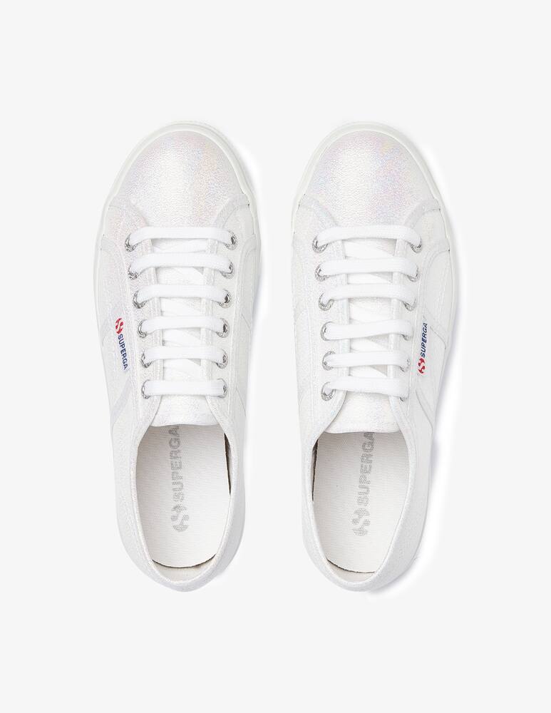 rinascente Superga Sneakers basse platform in lamè - argento