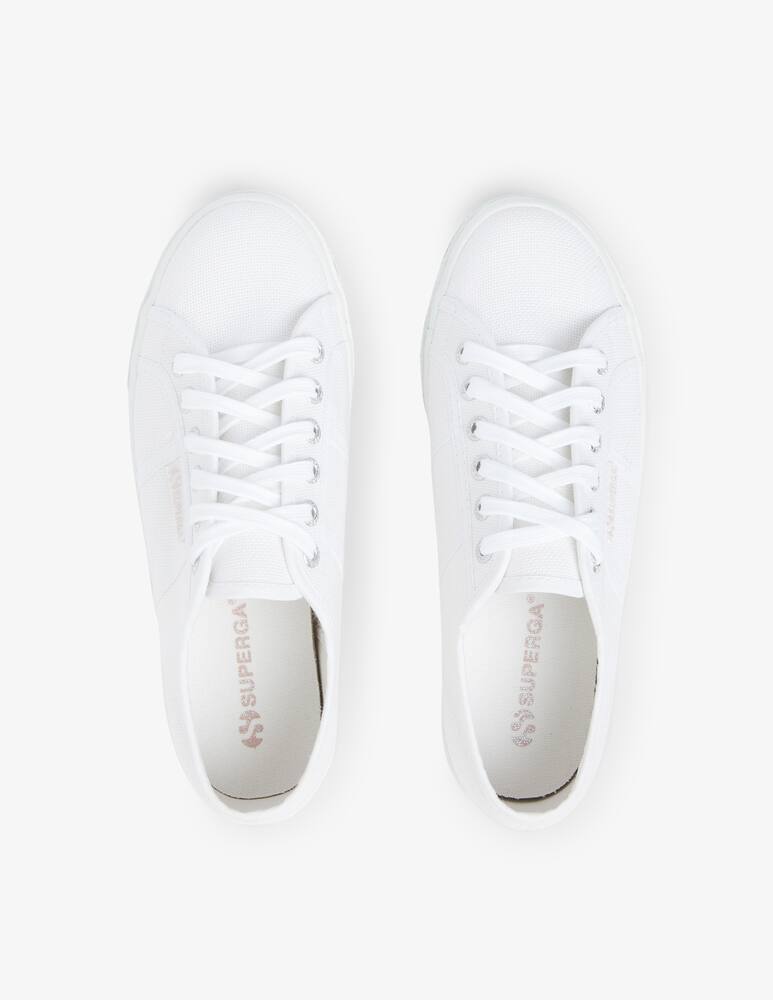rinascente Superga Sneakers basse in cotone Platform lettering - bianco
