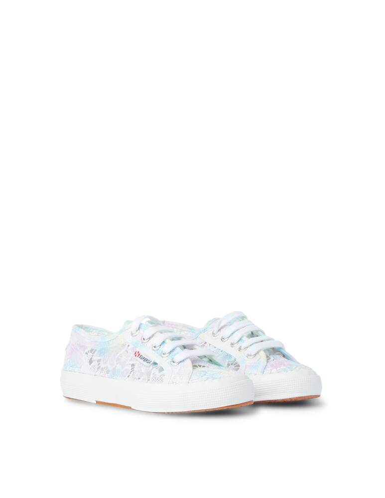 rinascente Superga Macrame tie dye cotton low-top sneakers - light blue