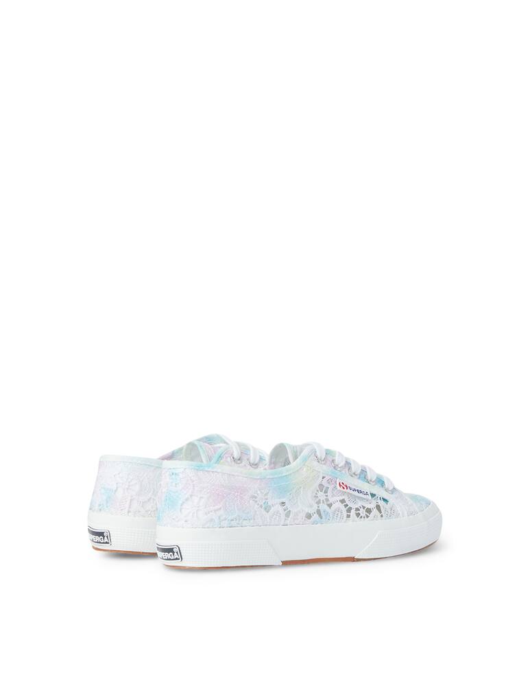 rinascente Superga Macrame tie dye cotton low-top sneakers - light blue