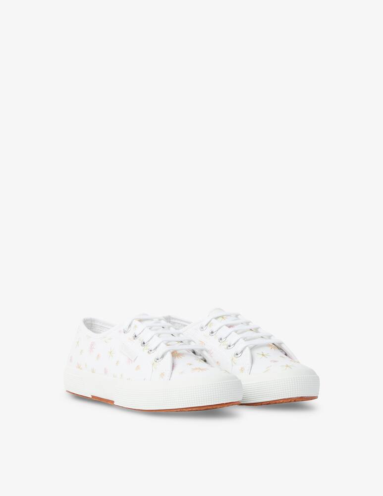 rinascente Superga Sneakers basse con ricamo floreale - bianco
