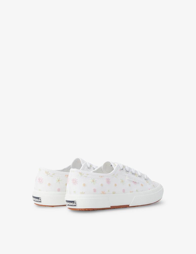 rinascente Superga Sneakers basse con ricamo floreale - bianco