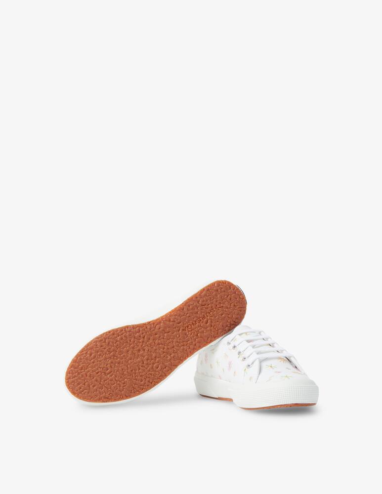 rinascente Superga Sneakers basse con ricamo floreale - bianco