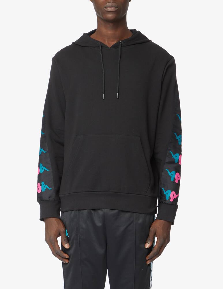 rinascente Kappa Retro 10 tape hoodie - black