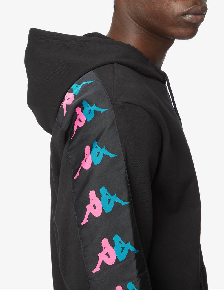rinascente Kappa Retro 10 tape hoodie - black