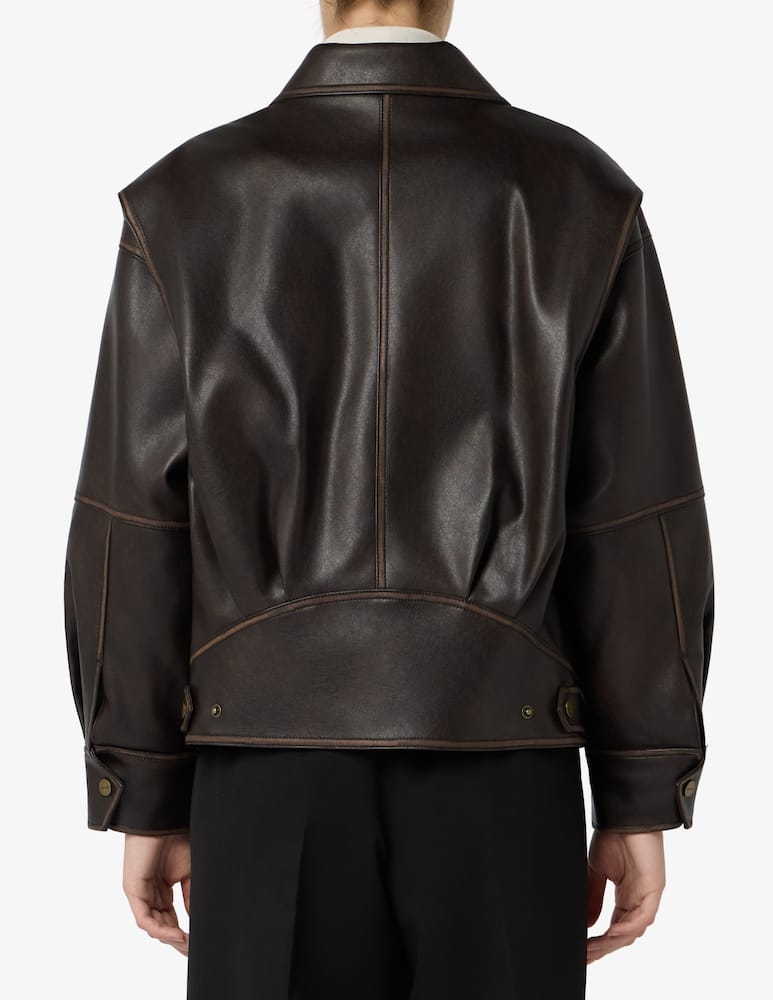 Liu Jo Faux leather bomber jacket - picture 3 Liu Jo Faux leather bomber jacket - picture 3