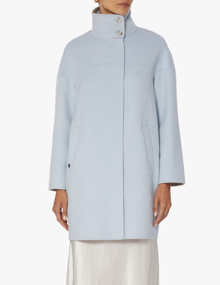 Manila Grace Cappotto ad ovetto in misto lana - Bianco - immagine 1 Manila Grace Cappotto ad ovetto in misto lana - Bianco - immagine 1