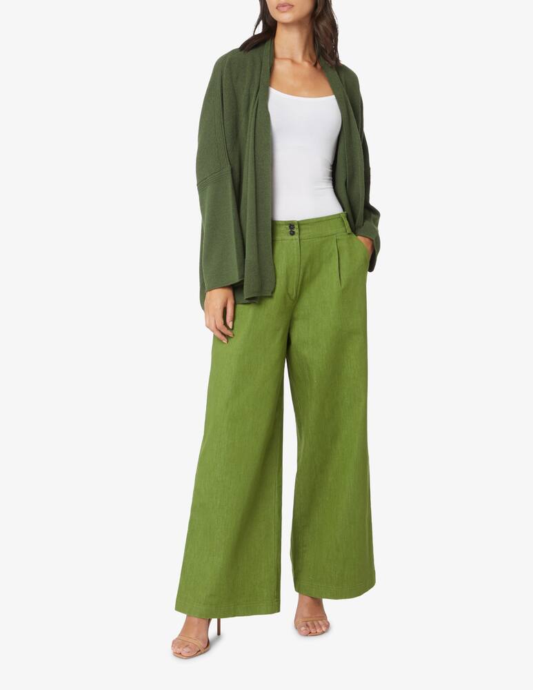 rinascente Manila Grace Wool blend short cardigan - Olive