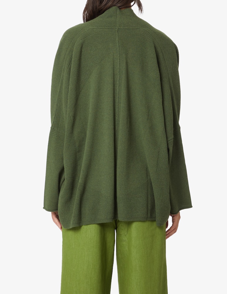 rinascente Manila Grace Wool blend short cardigan - Olive