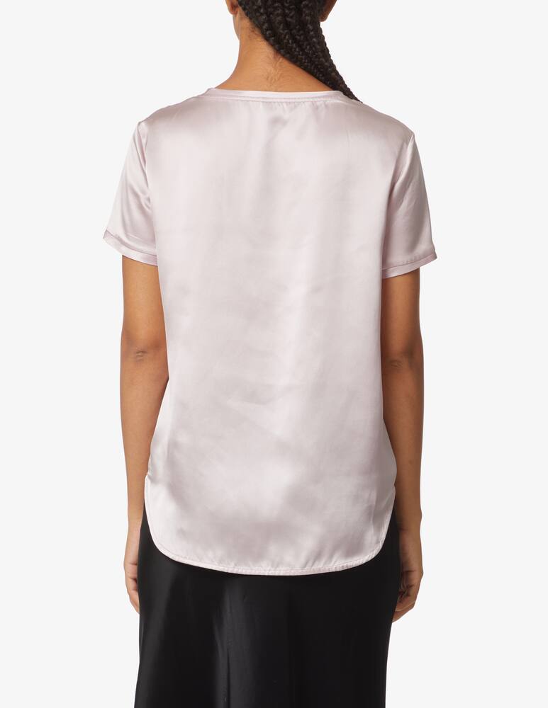 rinascente Manila Grace Blusa in seta con maniche corte - Bianco