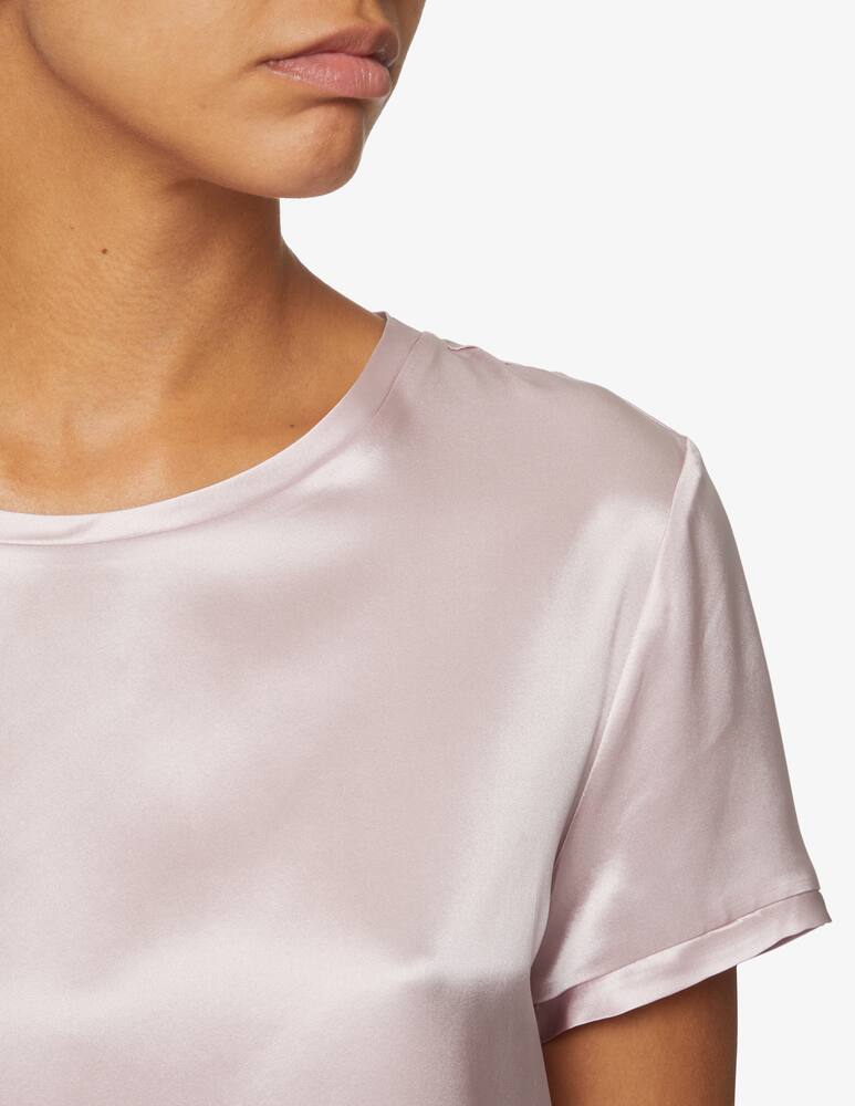 rinascente Manila Grace Blusa in seta con maniche corte - Bianco