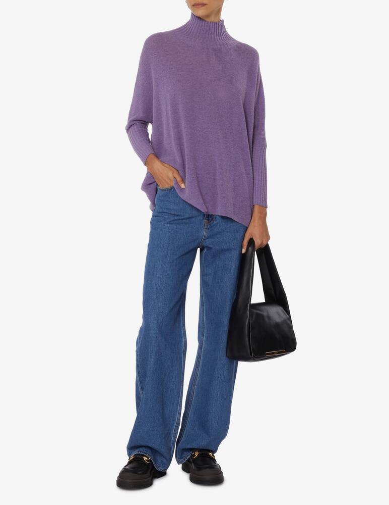 rinascente Manila Grace Maglia over in misto lana - Viola