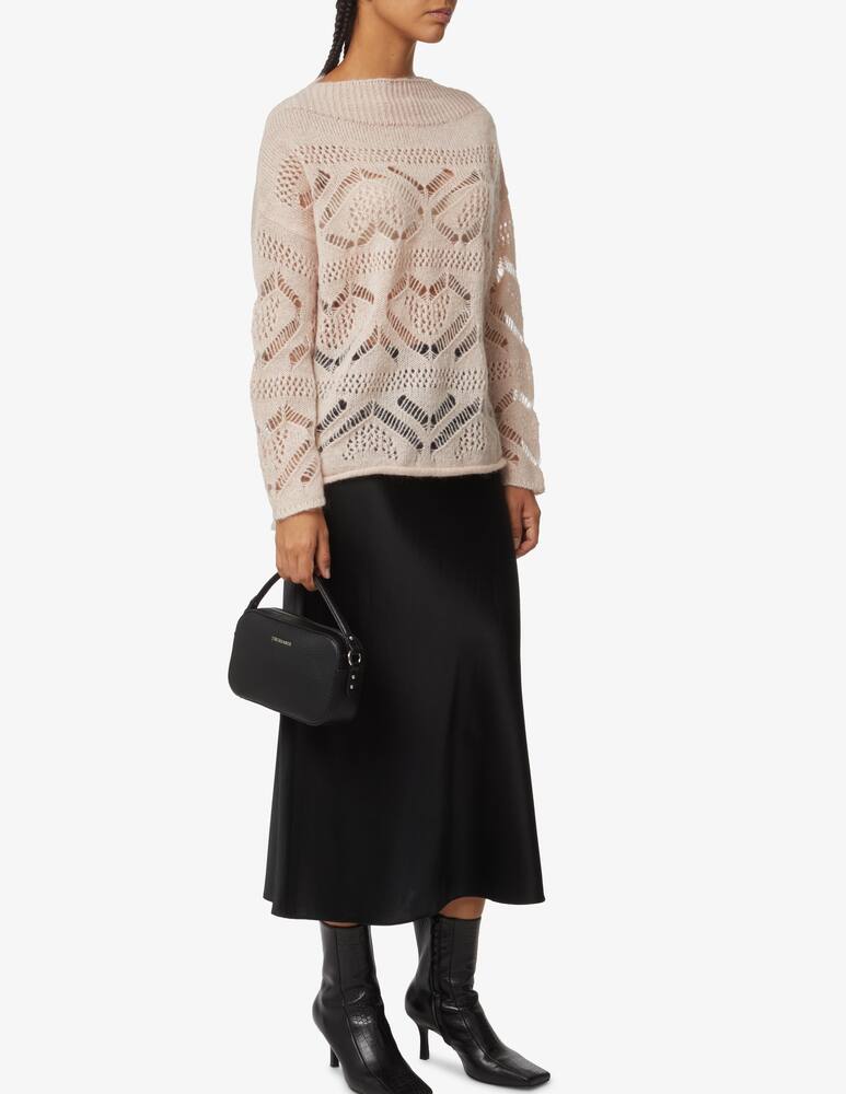 rinascente Manila Grace Asymmetrical sweater in wool blend - Beige