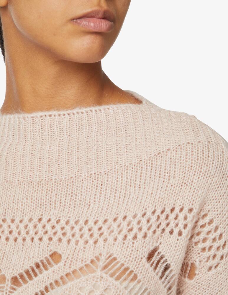 rinascente Manila Grace Asymmetrical sweater in wool blend - Beige