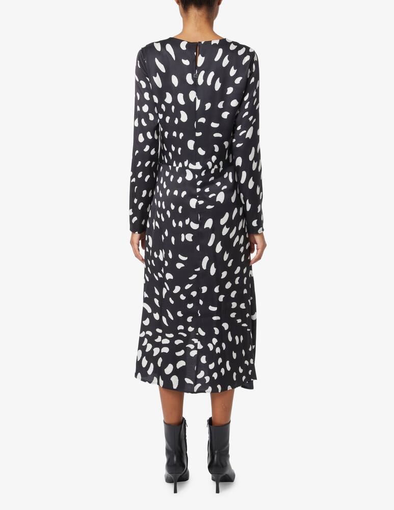 rinascente Manila Grace Viscose dress with pleats - Nero