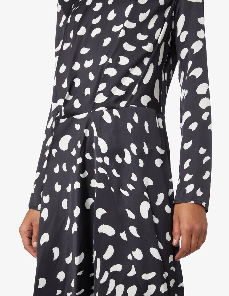 rinascente Manila Grace Viscose dress with pleats - Nero